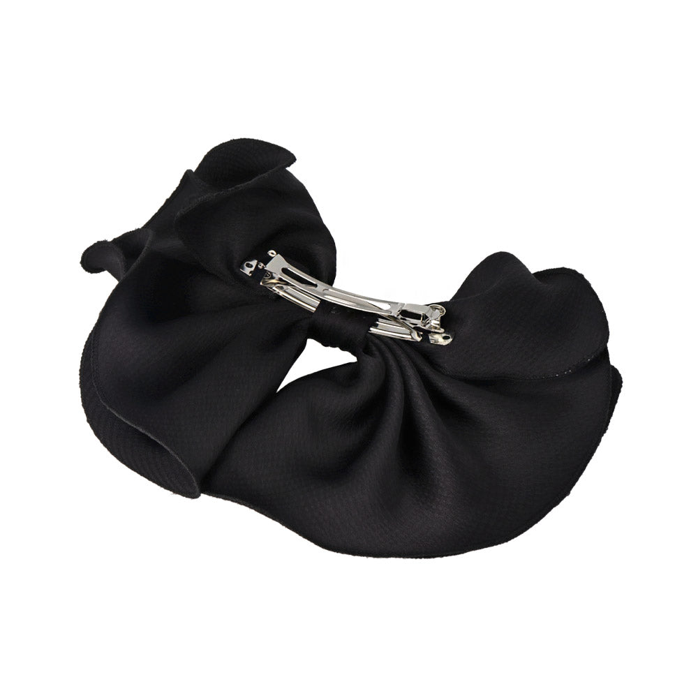 Big Black Bow Hair Barrette