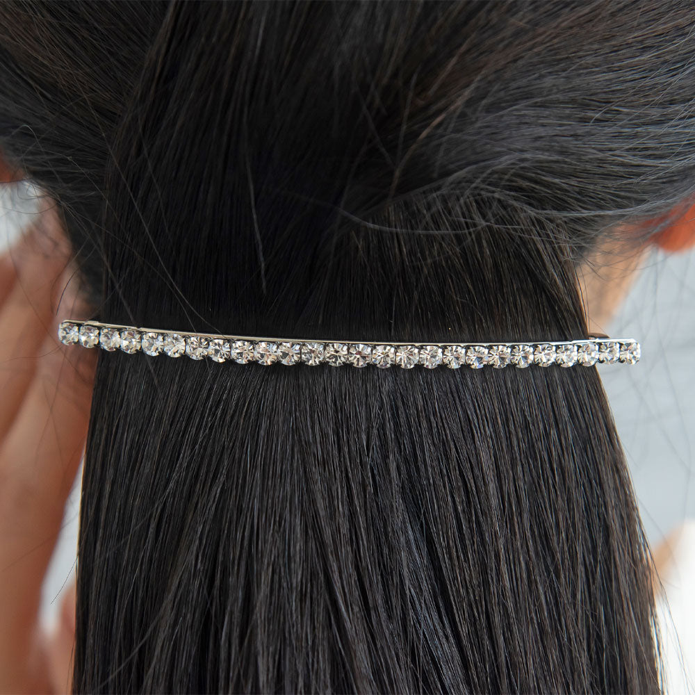 Skinny Pave Hair Barrette