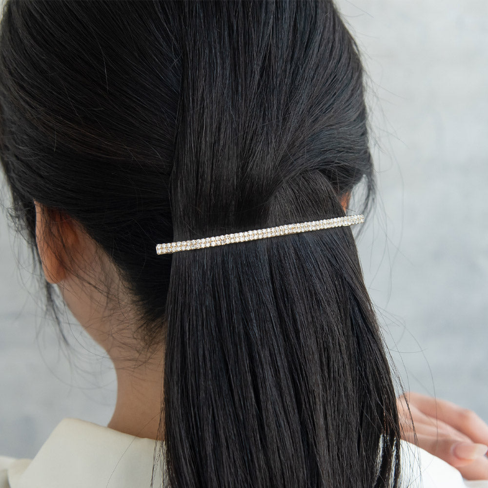 Slim Diamante hair Barrette