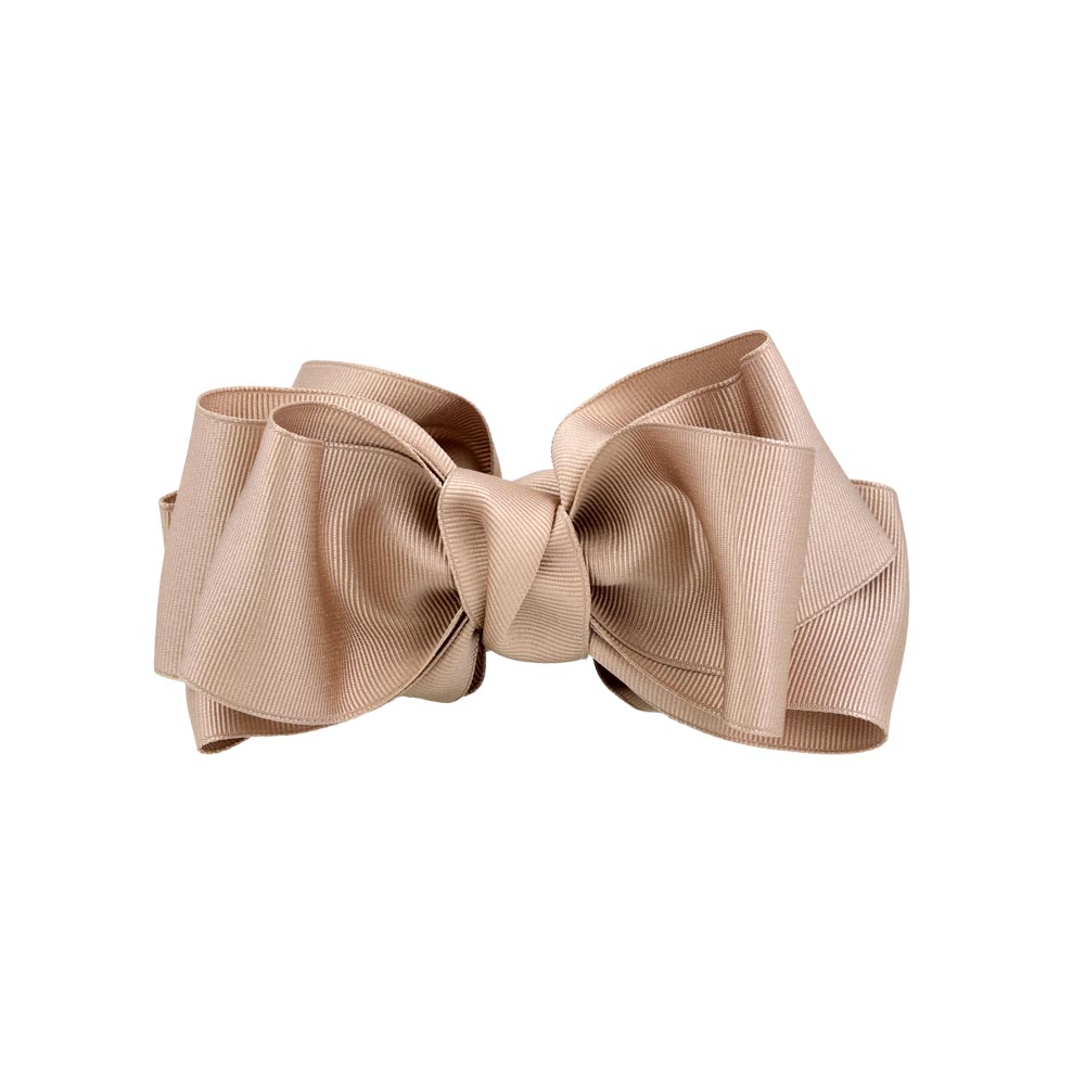 Neutral Layered Bow Banana Clip