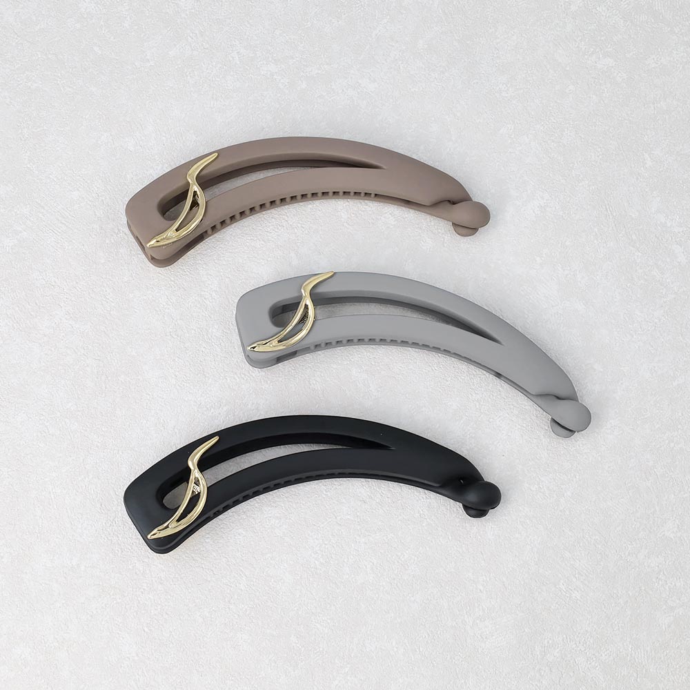 Gold Detail Muted Banana Clip