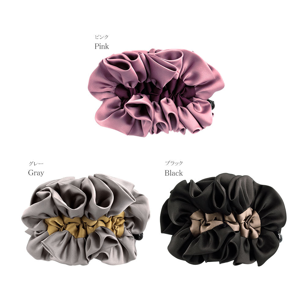 Bicolor Ruffle Banana Clip