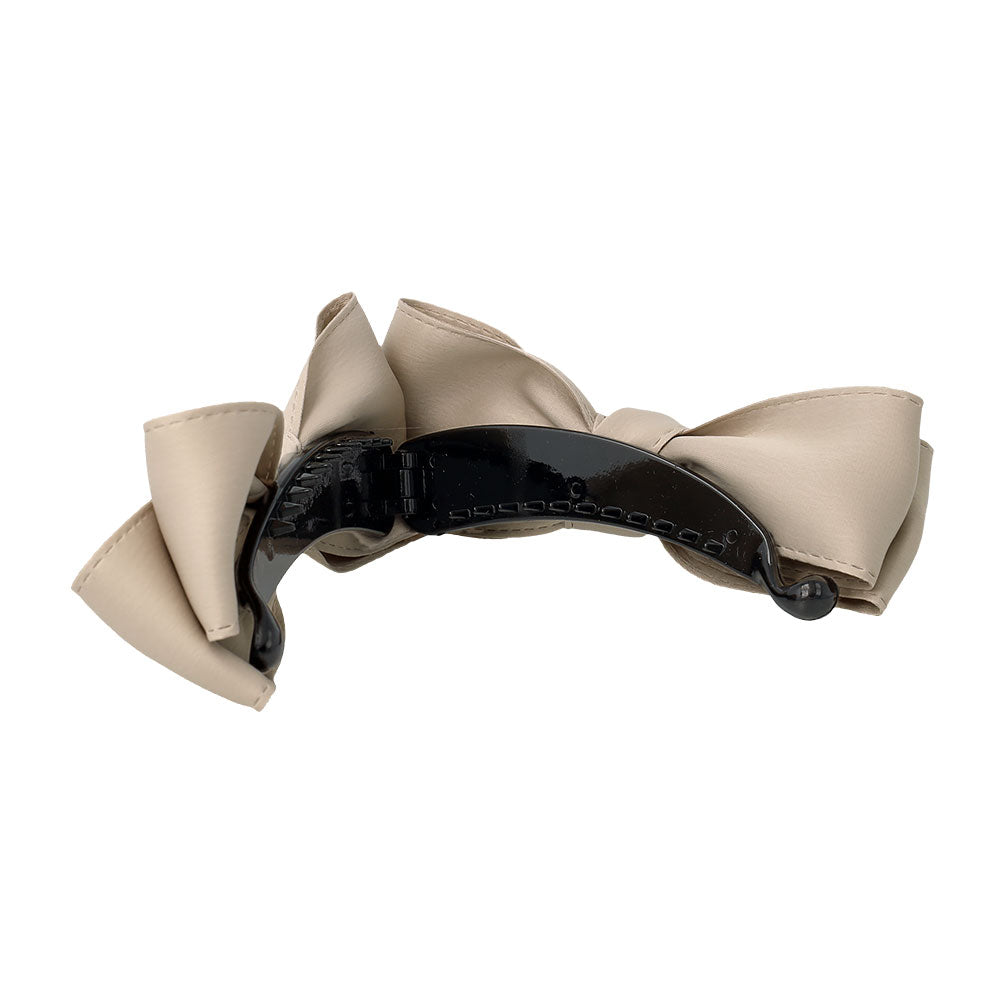 Large Muted Bow Banana Clip