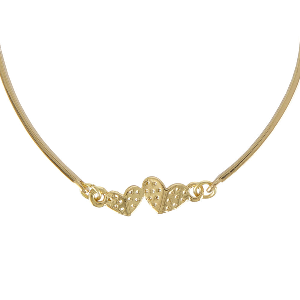 Pave Double Heart Bracelet