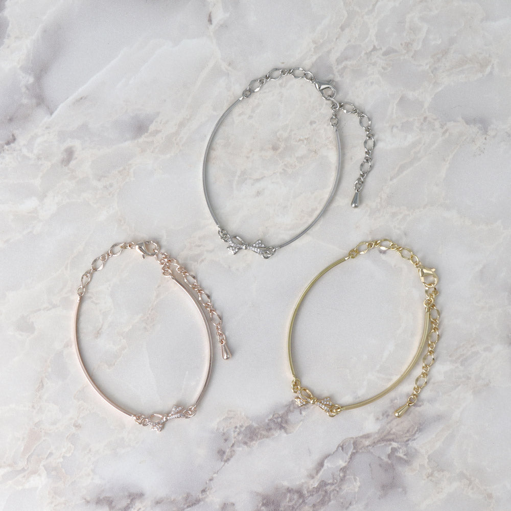 Pave Bowknot Bracelet - osewaya