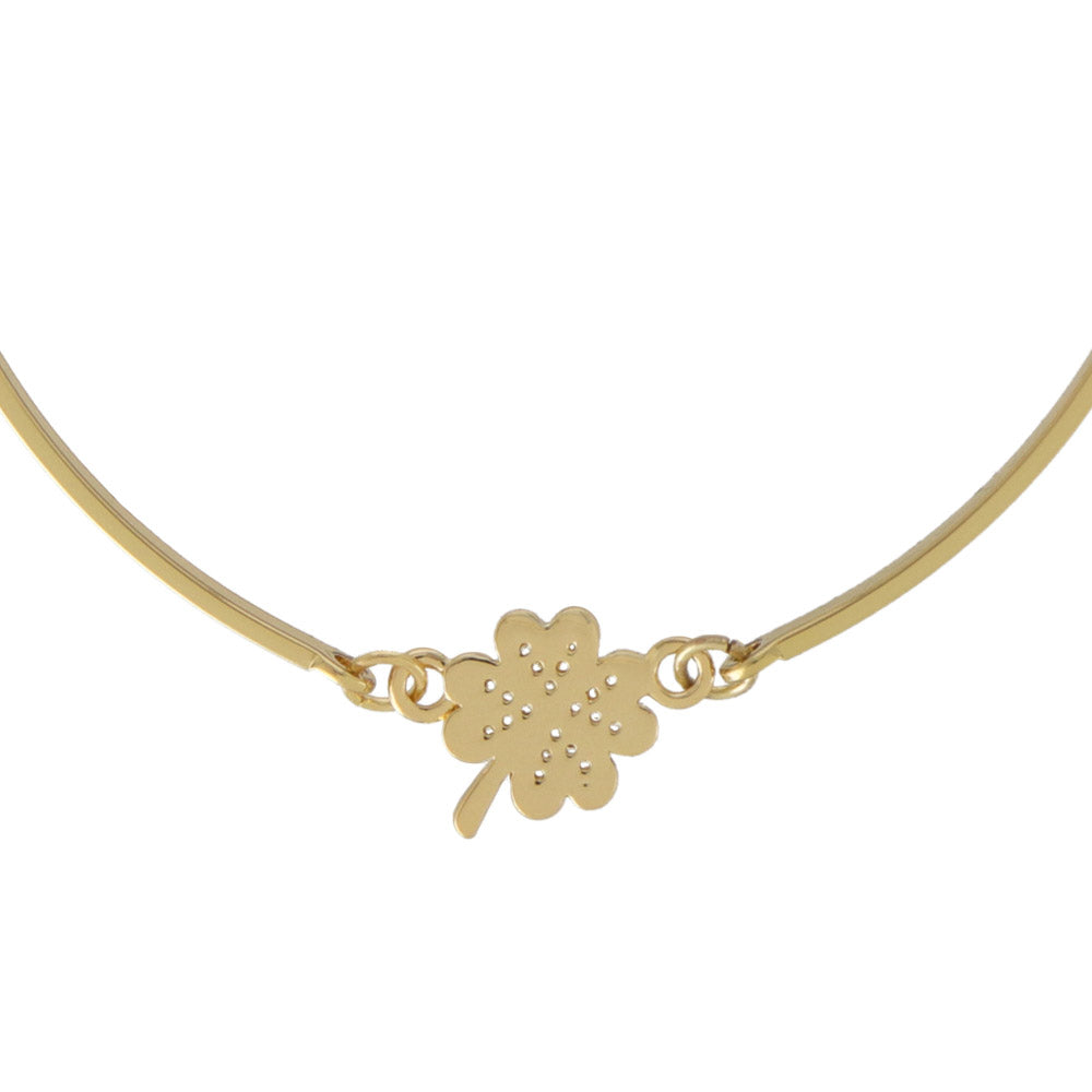 Pave Lucky Clover Bracelet