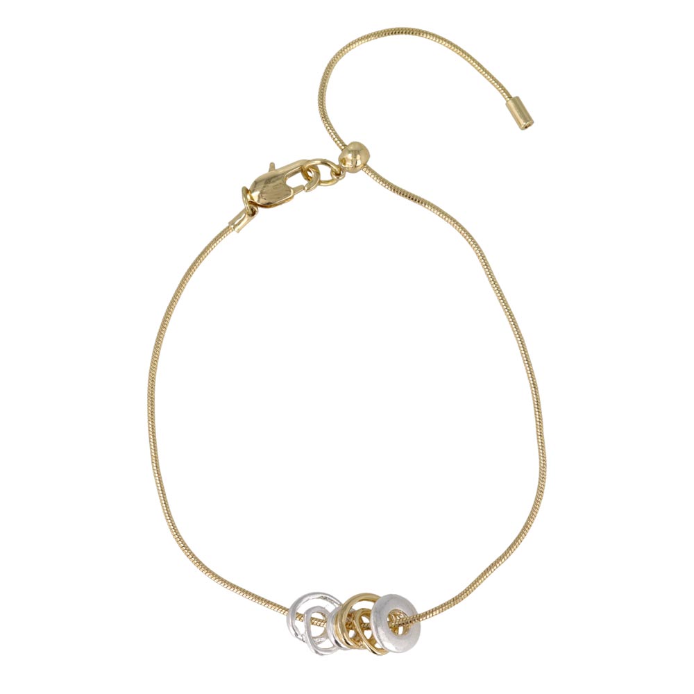 Swirl Bead Slider Bracelet