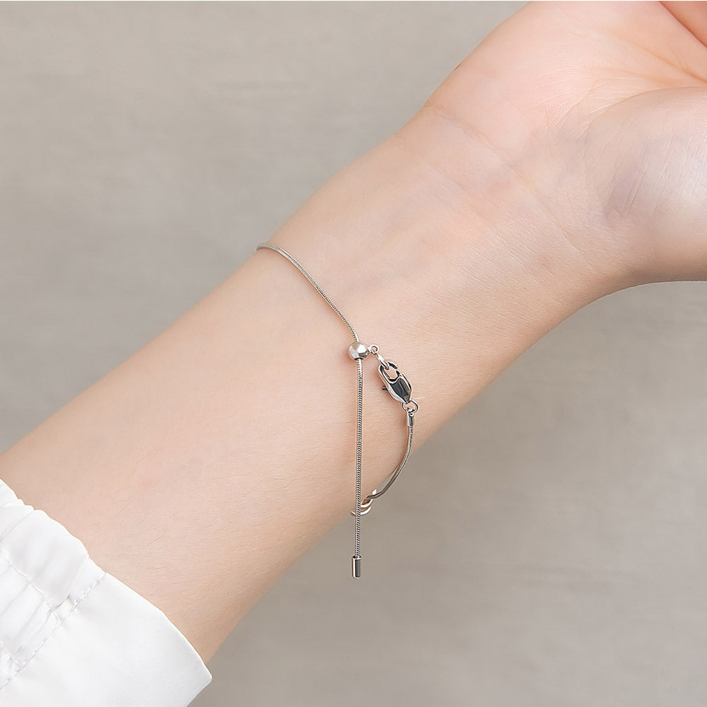 Swirl Bead Slider Bracelet