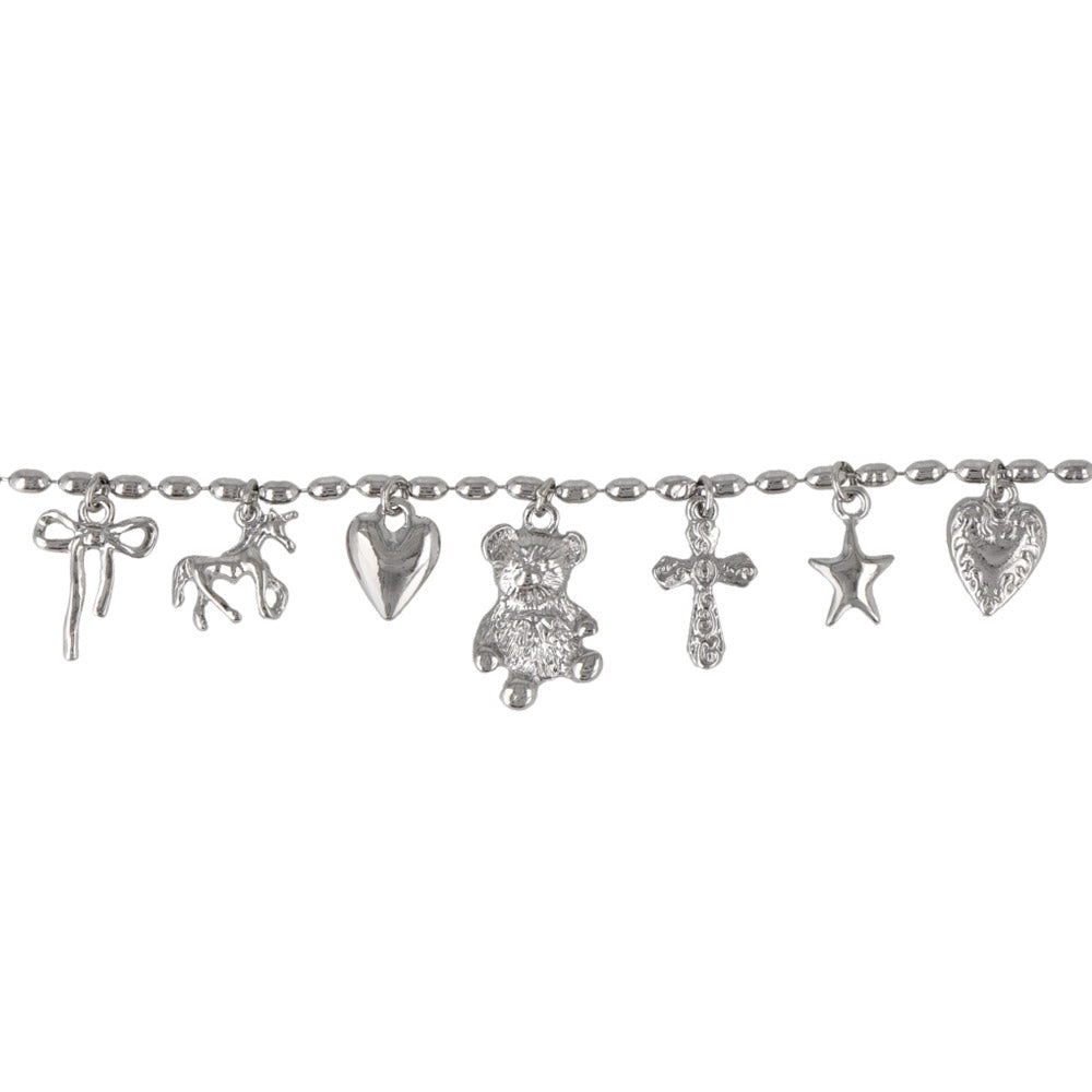 Fancy Mixed Charm Toggle Bracelet