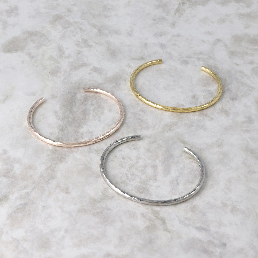 Textured Skinny Cuff Bracelet