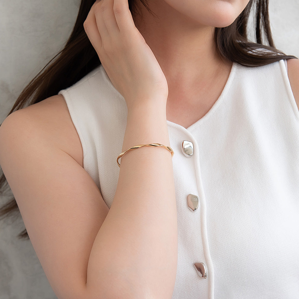 Twist Skinny Cuff Bracelet