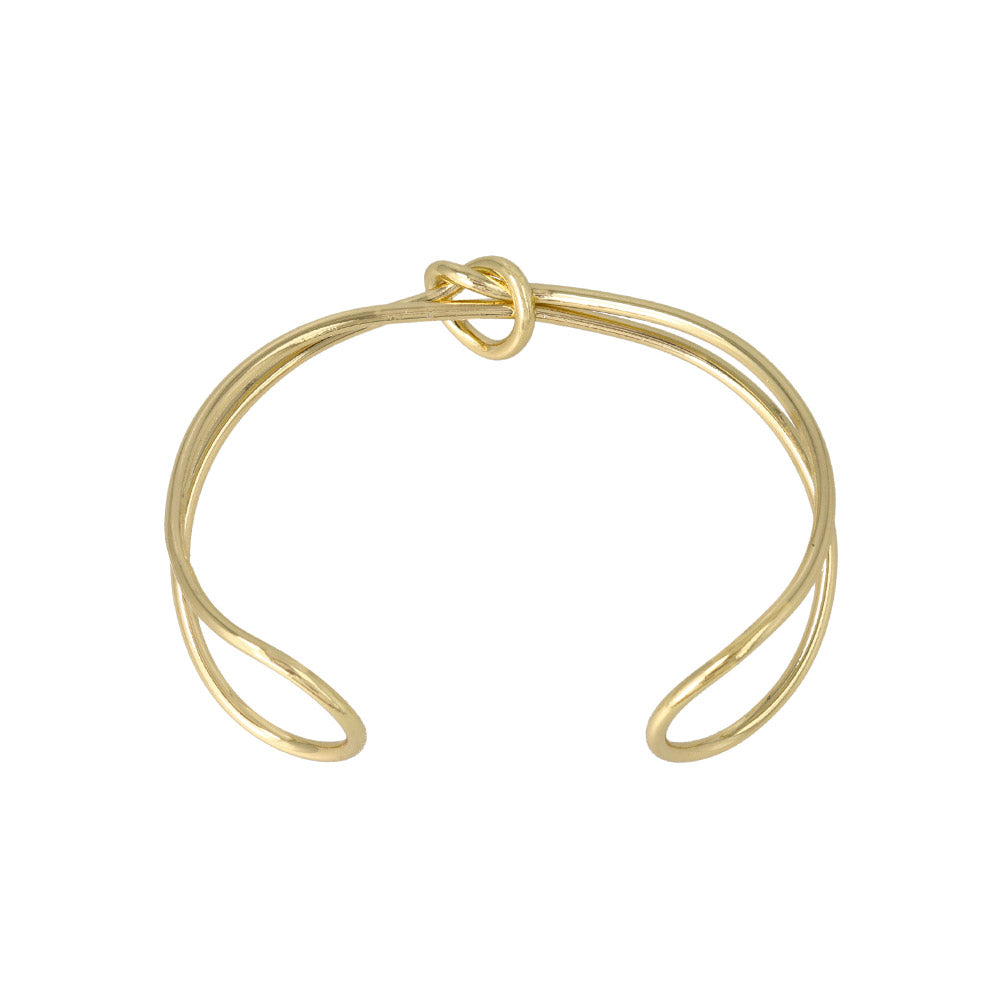 Knot Double Strand Cuff Bracelet