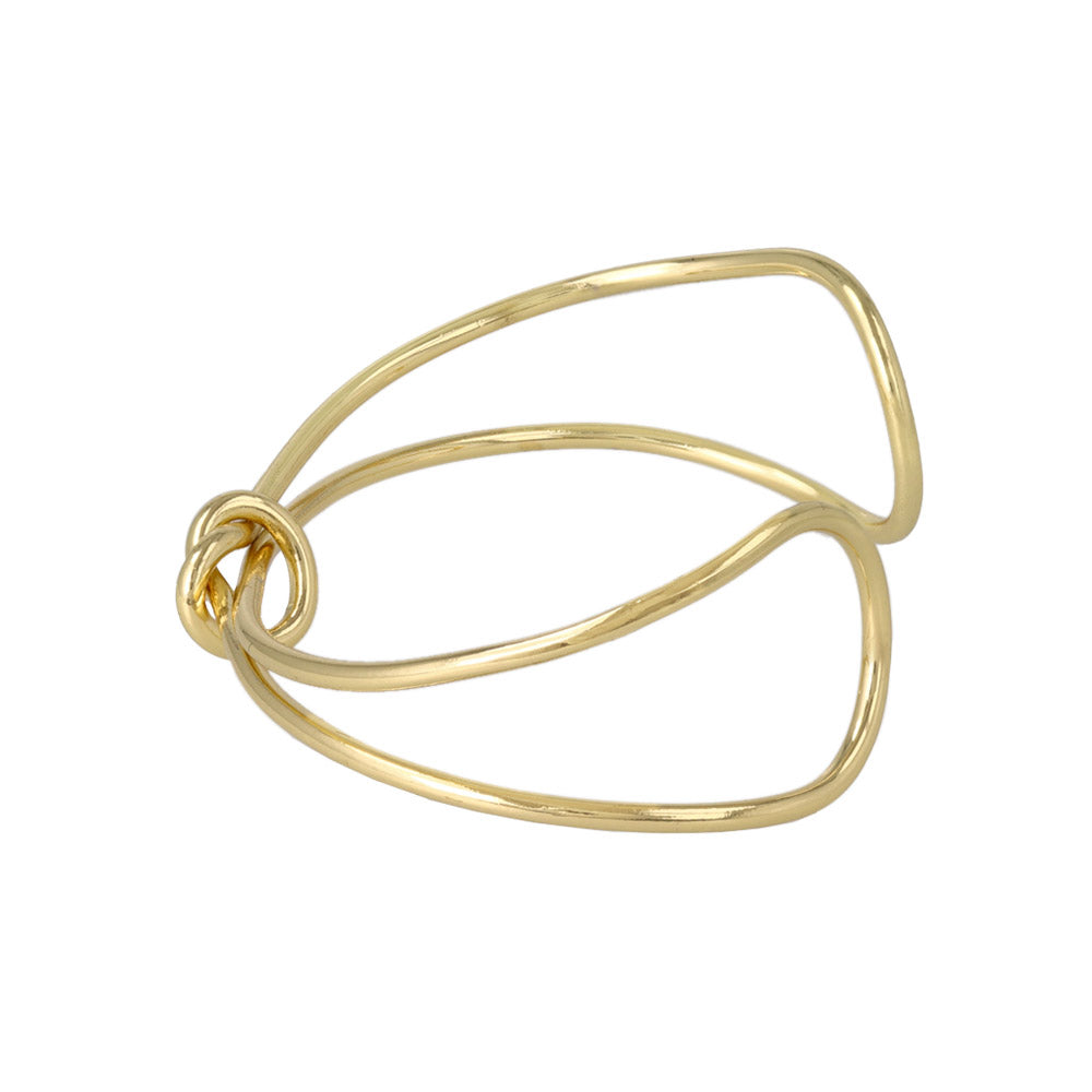 Knot Double Strand Cuff Bracelet