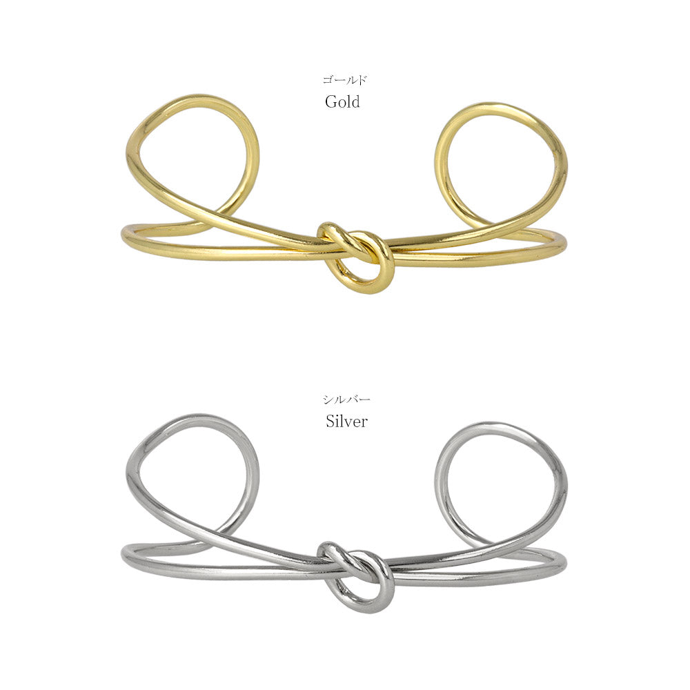 Knot Double Strand Cuff Bracelet