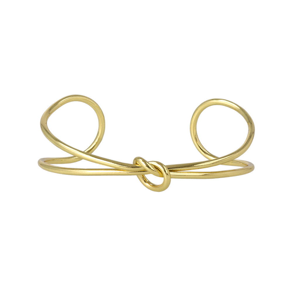 Knot Double Strand Cuff Bracelet