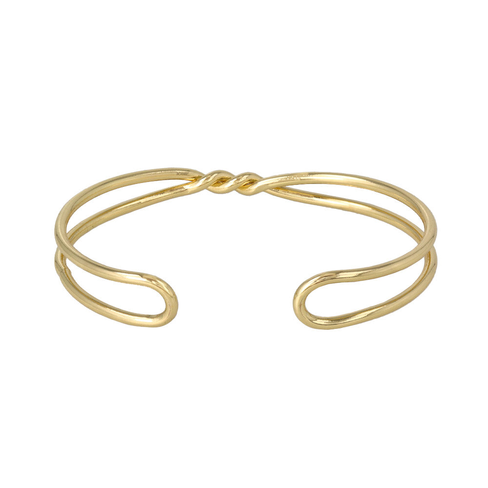 Twisted Double Strand Cuff Bracelet