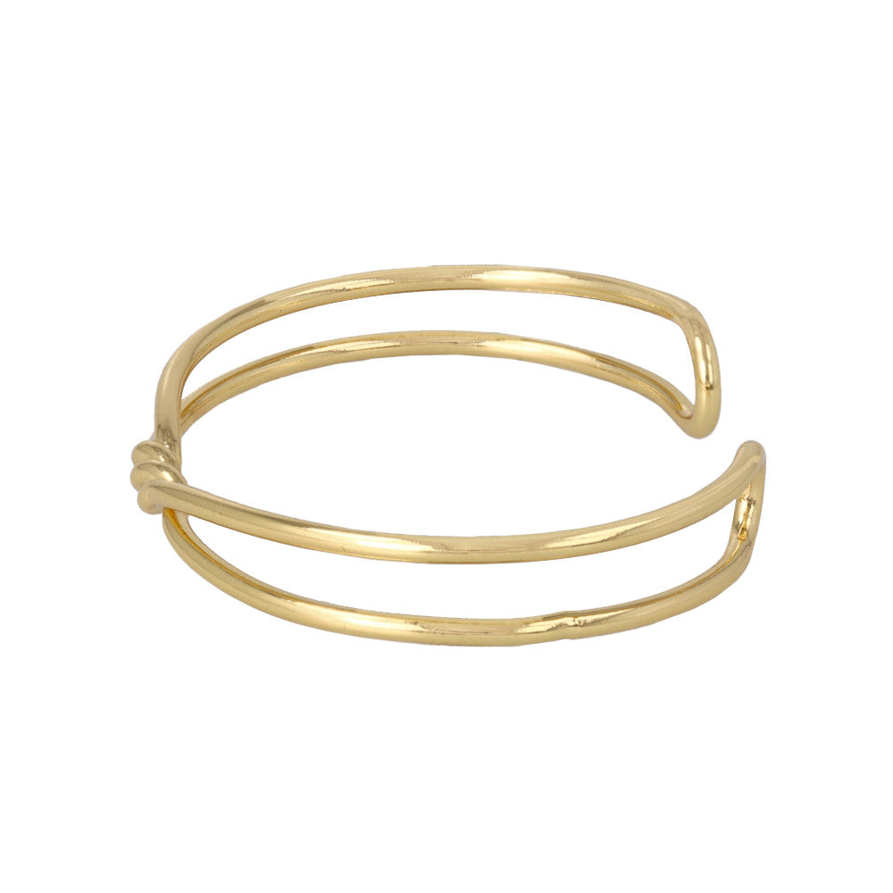 Twisted Double Strand Cuff Bracelet