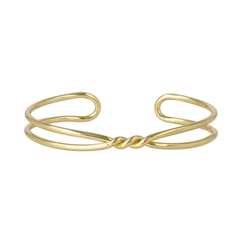 Twisted Double Strand Cuff Bracelet