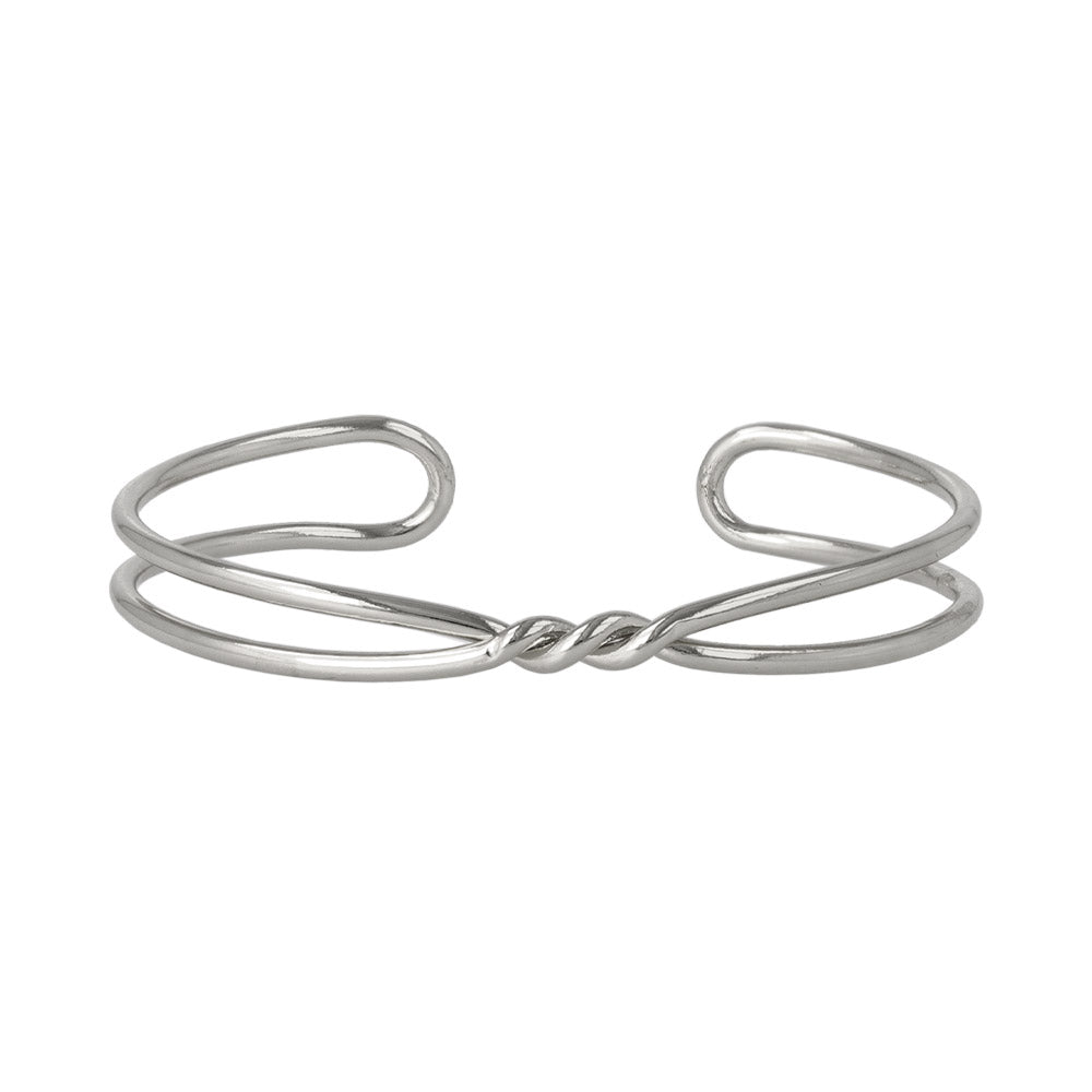 Twisted Double Strand Cuff Bracelet