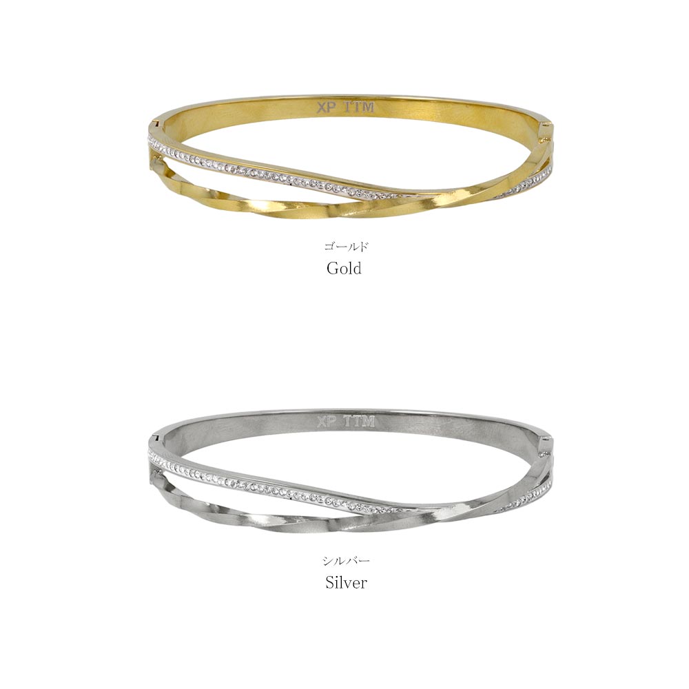 Double Row Stainless Steel Hinge Bangle