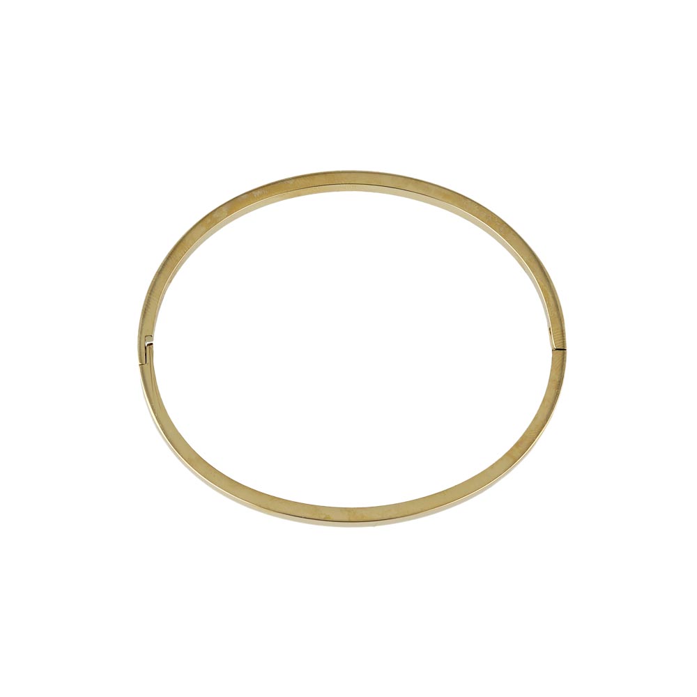 Sleek Stainless Steel Hinge Bangle