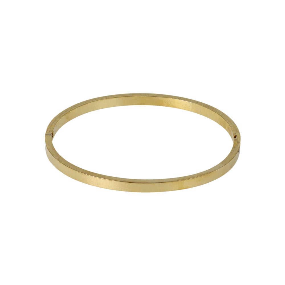 Sleek Stainless Steel Hinge Bangle