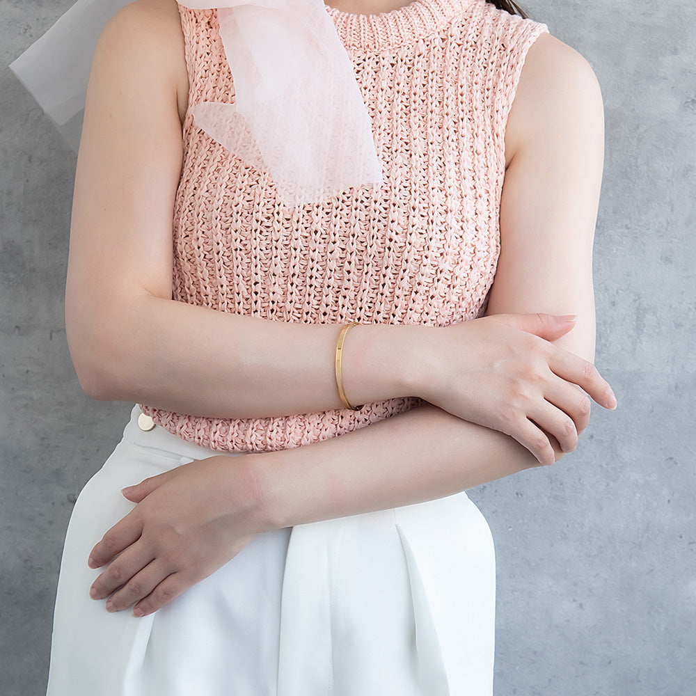 Sleek Stainless Steel Hinge Bangle