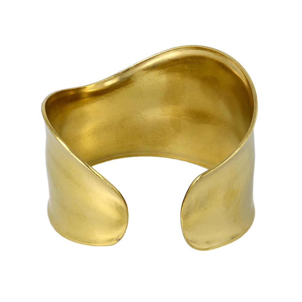 Wavy Wide Cuff Bangle