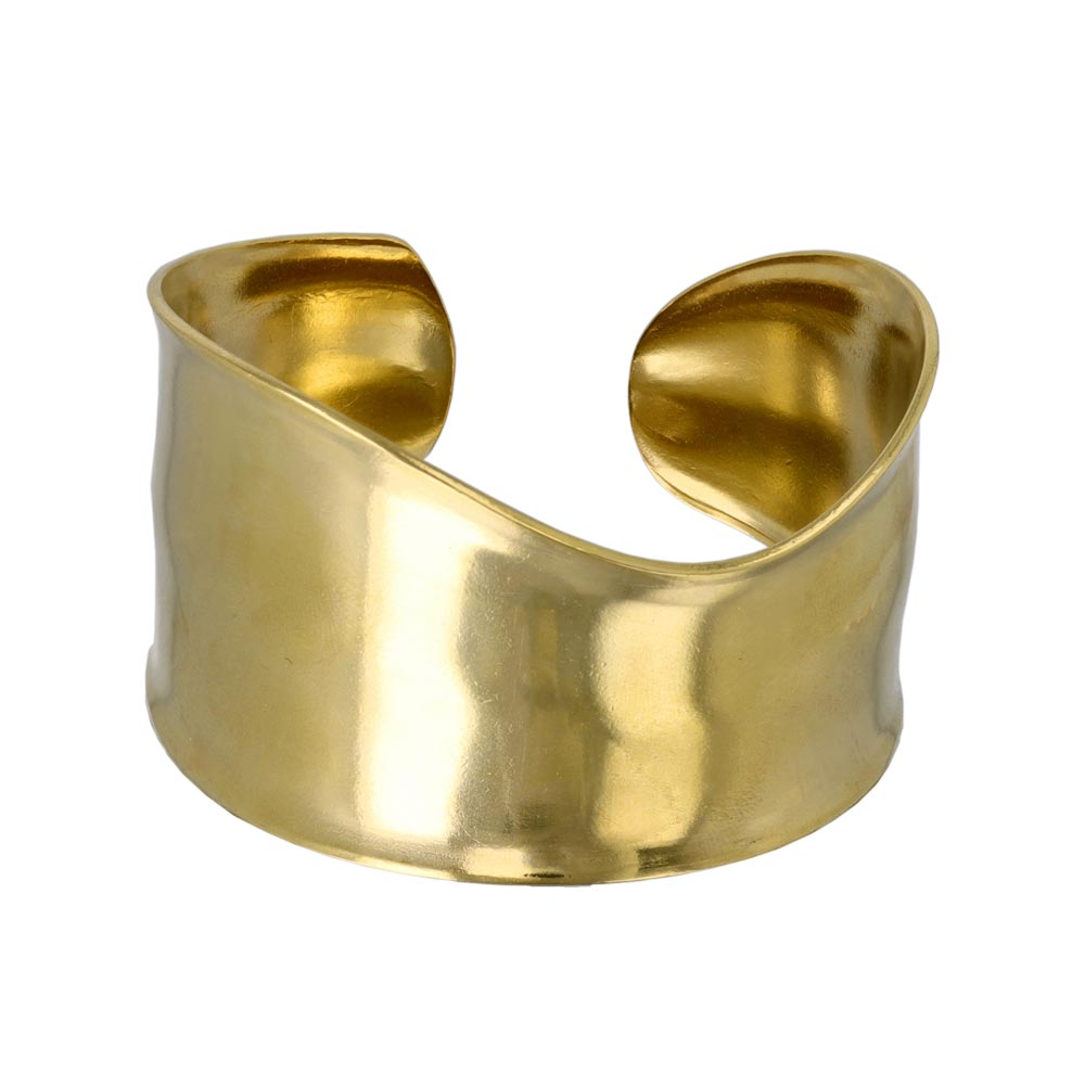 Wavy Wide Cuff Bangle