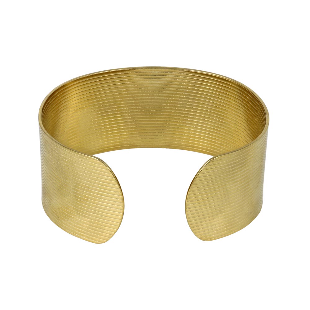 Striped Wide Cuff Bangle