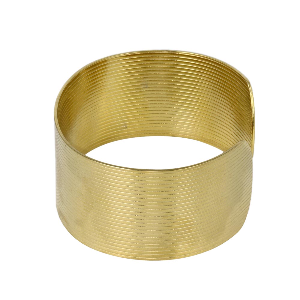 Striped Wide Cuff Bangle