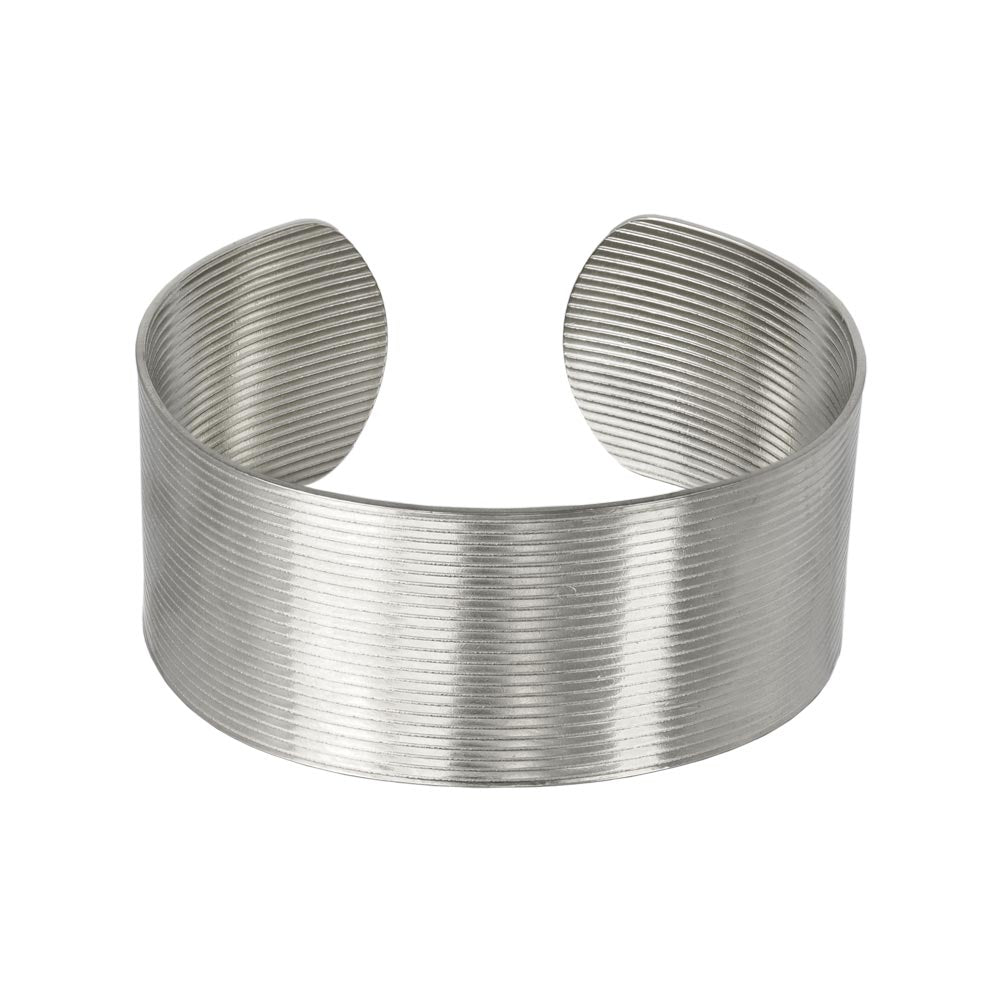 Striped Wide Cuff Bangle
