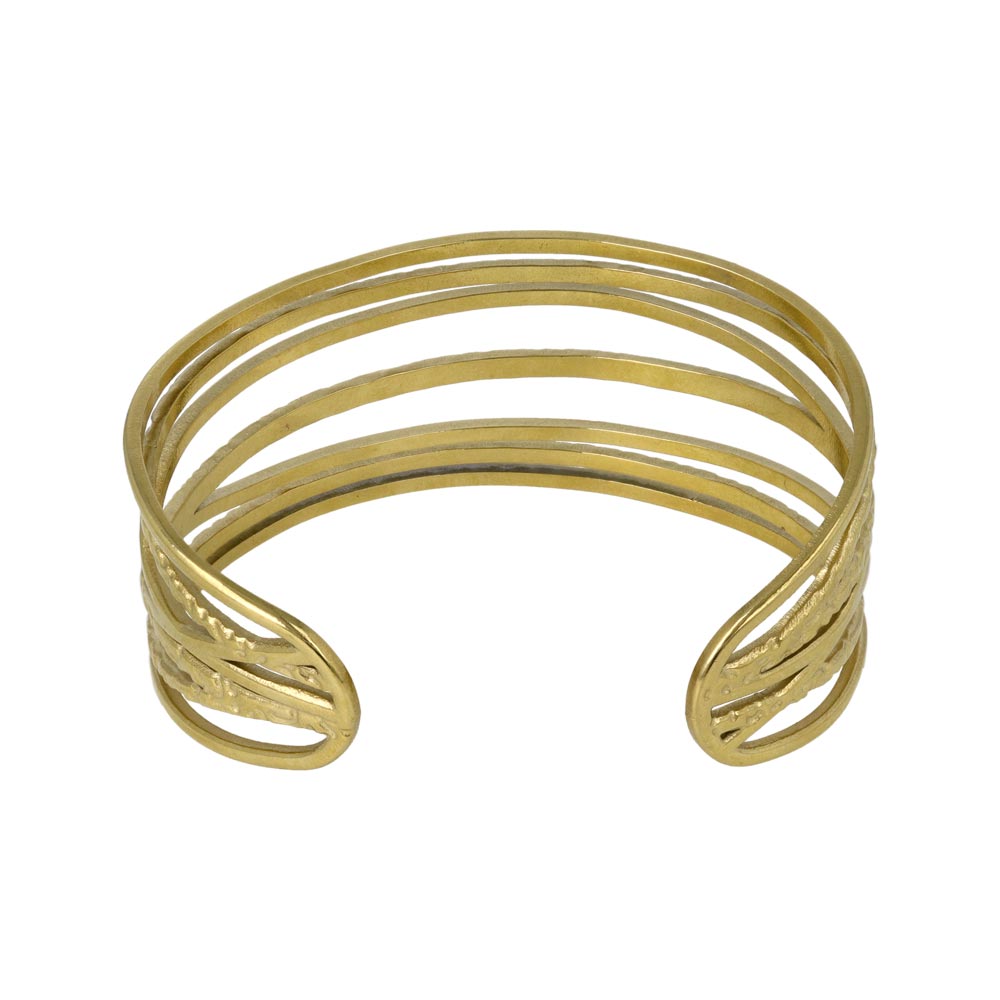 Wide Cut Out Cuff Bangle