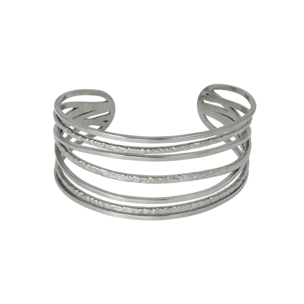 Wide Cut Out Cuff Bangle
