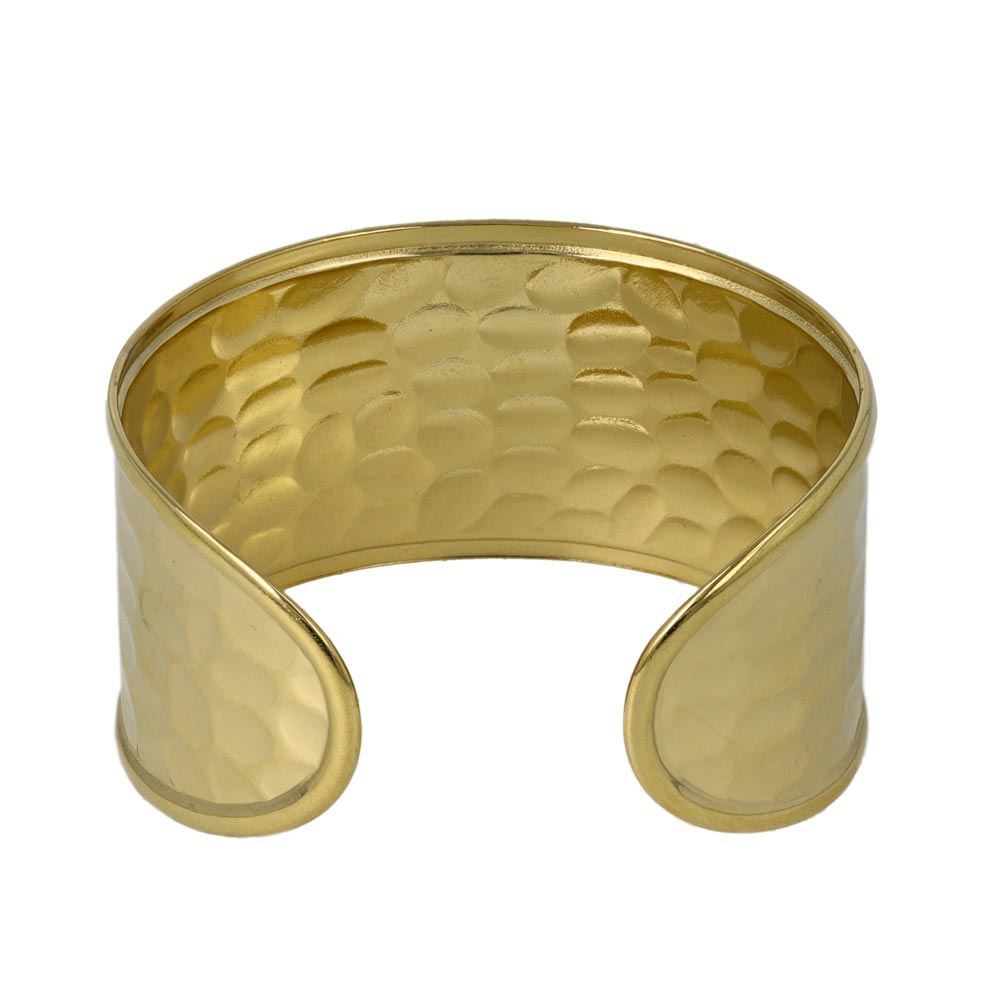 Hammered Wide Cuff Bangle