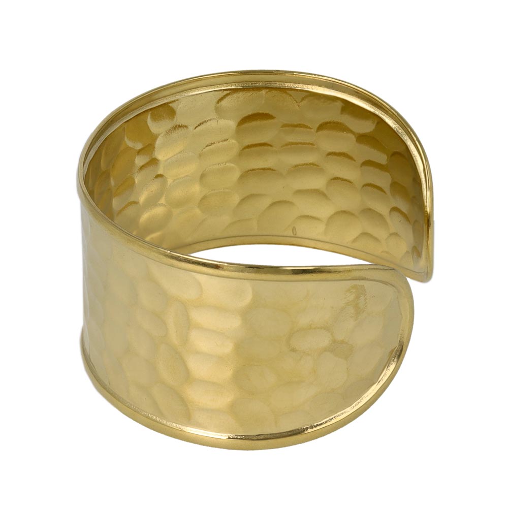 Hammered Wide Cuff Bangle