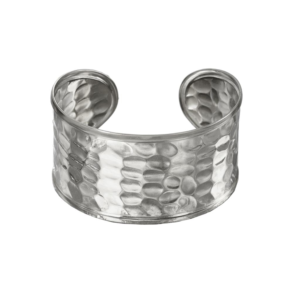 Hammered Wide Cuff Bangle
