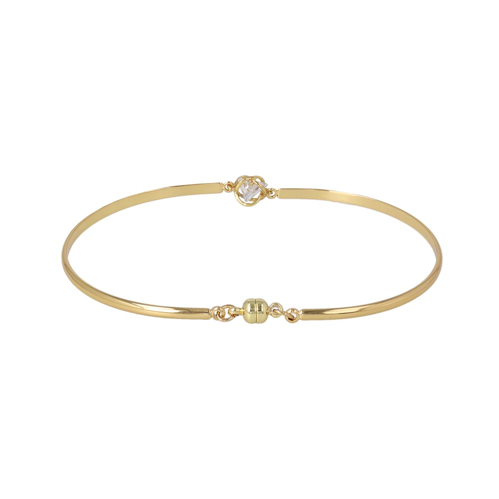 Triangle CZ Magnetic Clasp Bracelet