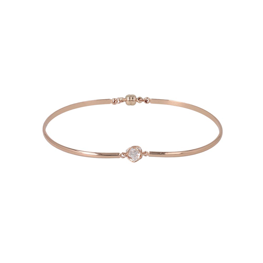 Triangle CZ Magnetic Clasp Bracelet