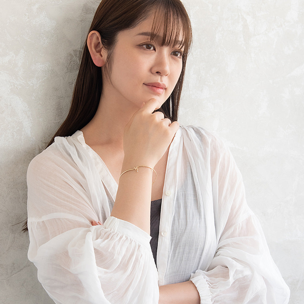 Butterfly CZ Magnetic Clasp Bracelet