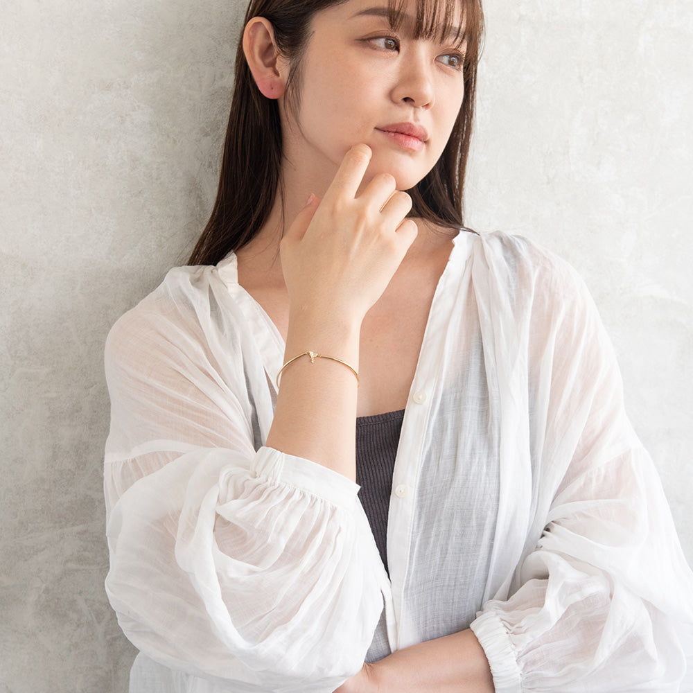 Heart CZ Magnetic Clasp Bracelet