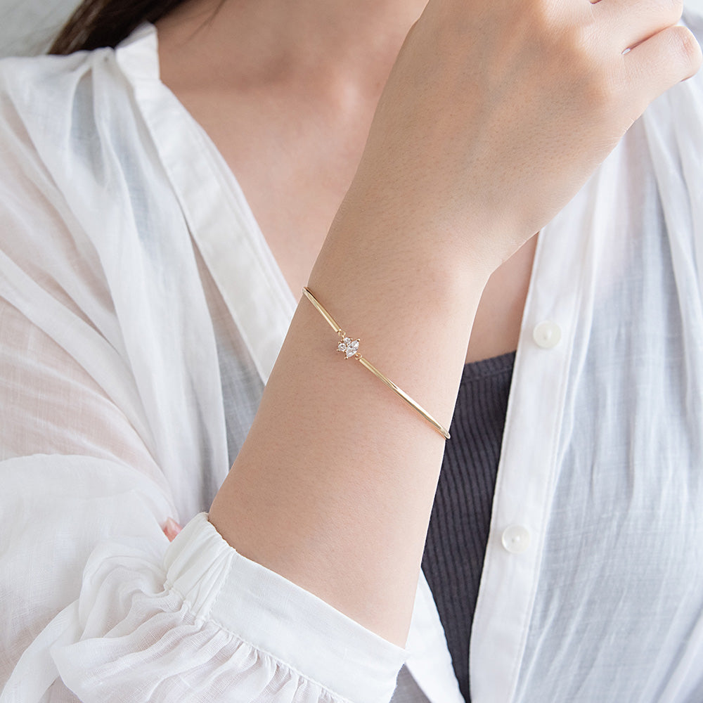 Mixed CZ Magnetic Clasp Bracelet