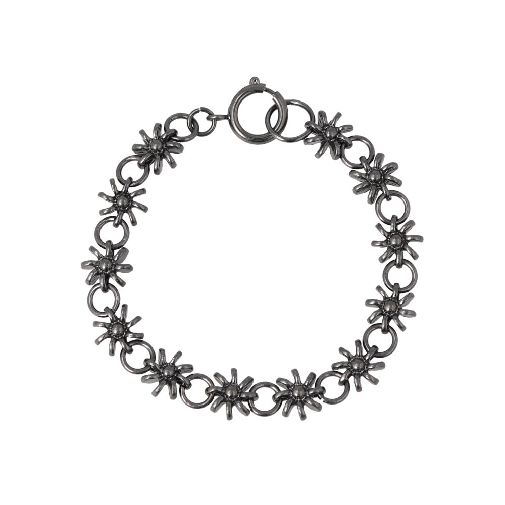 Awesome Flower and Circle Link Bracelet
