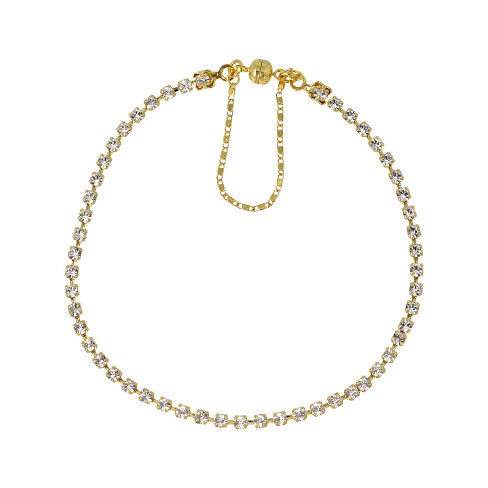 2mm Stone Magnetic Clasp Tennis Bracelet