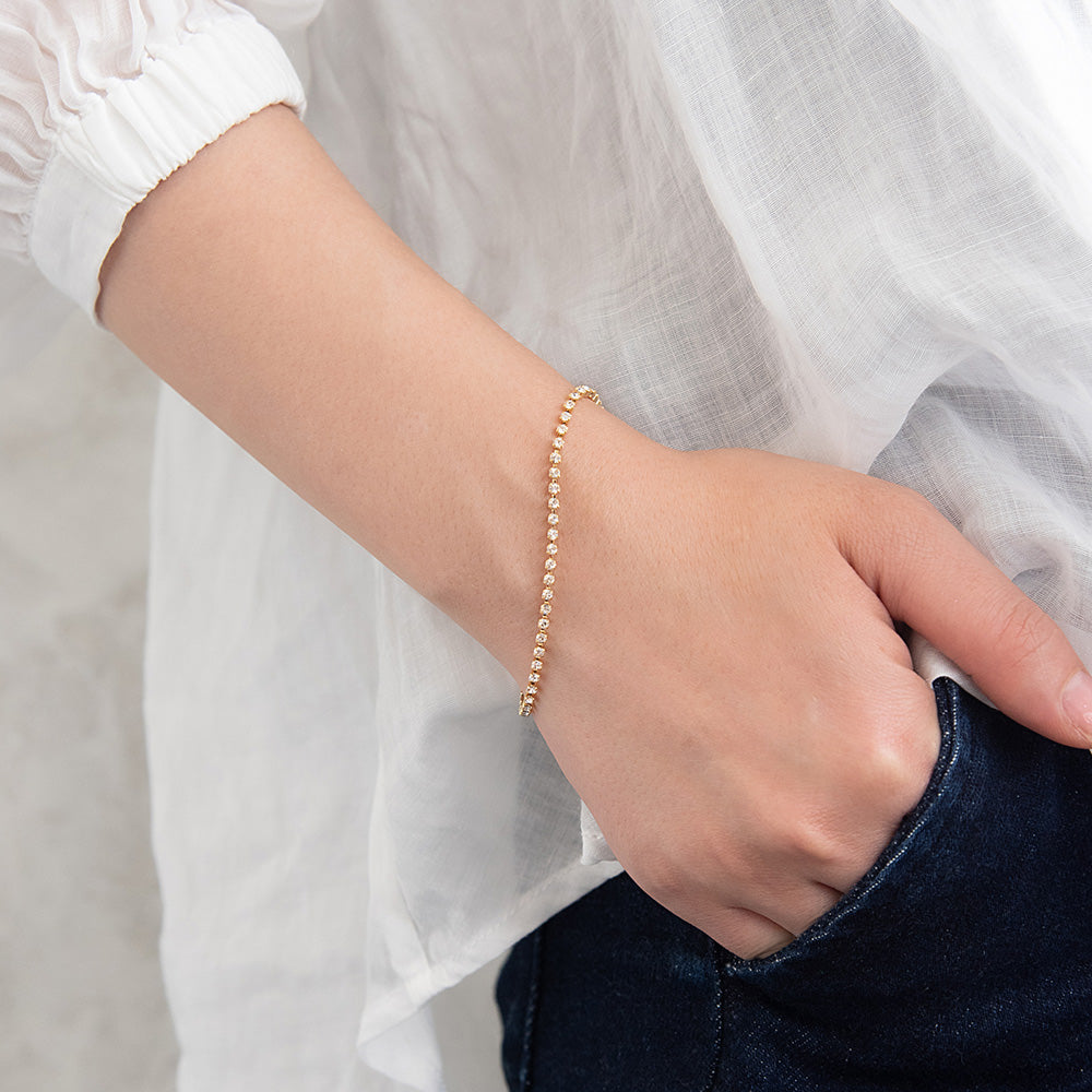 2mm Stone Magnetic Clasp Tennis Bracelet