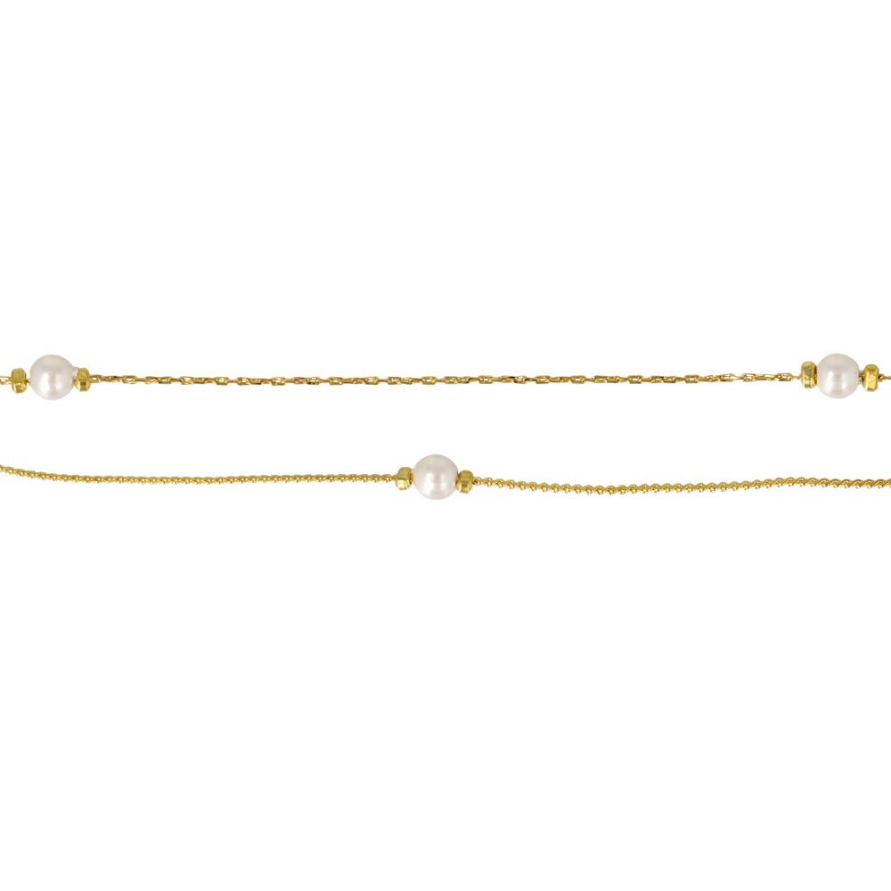 Pearlized Magnetic Clasp Layered Bracelet