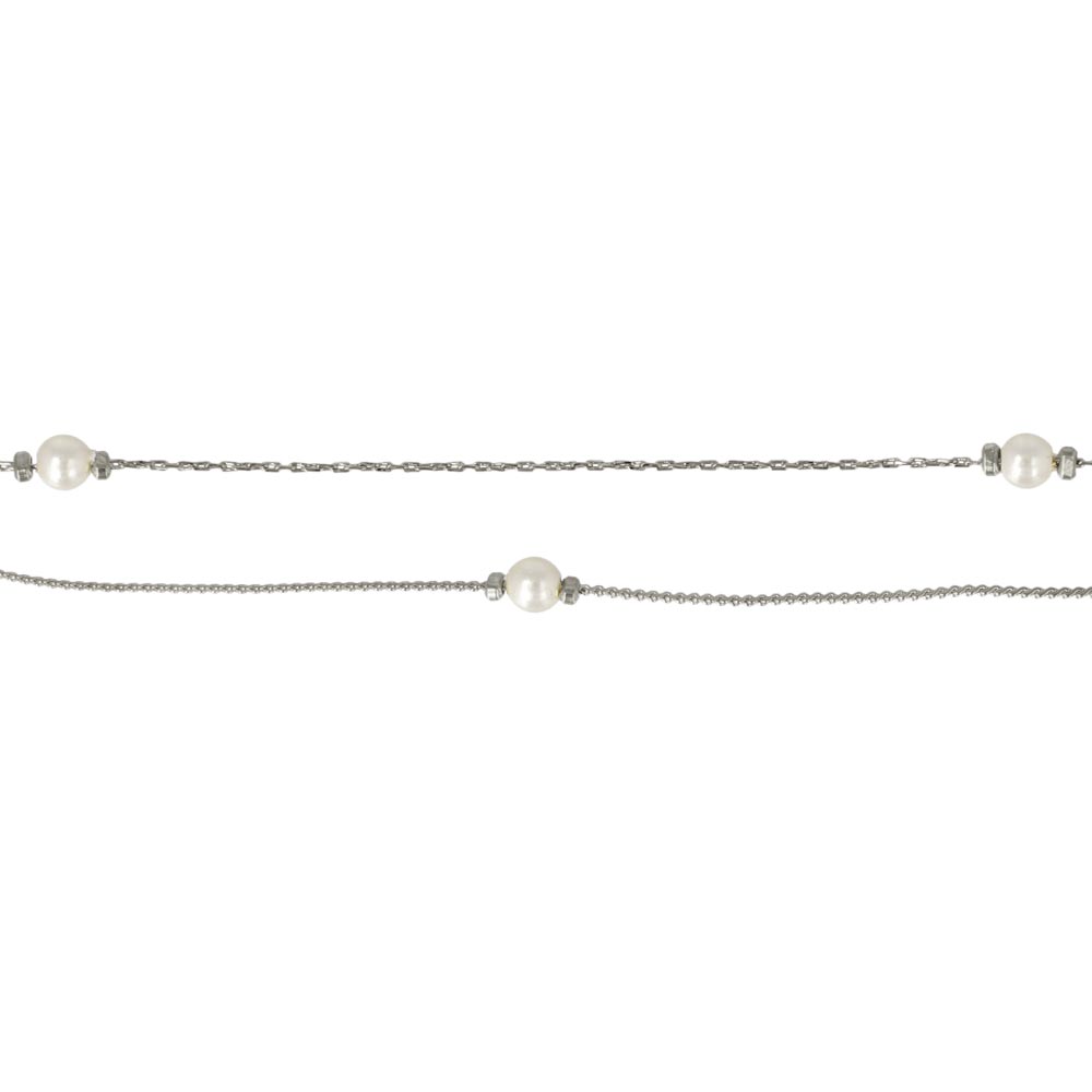 Pearlized Magnetic Clasp Layered Bracelet