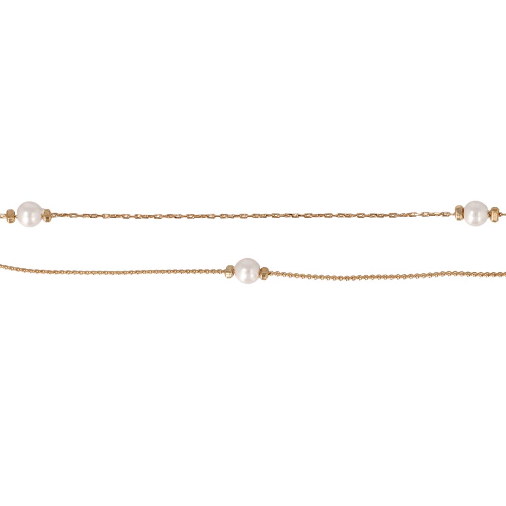 Pearlized Magnetic Clasp Layered Bracelet
