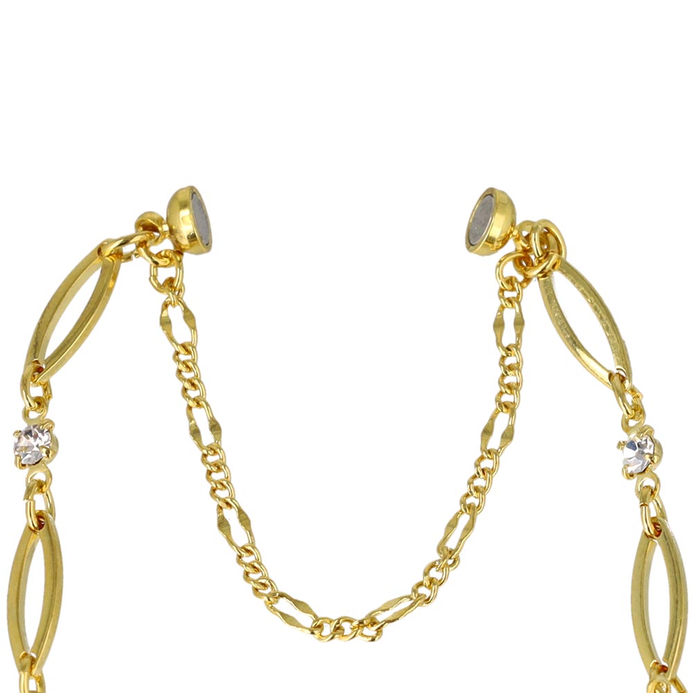 Oval Link Magnetic Clasp Bracelet