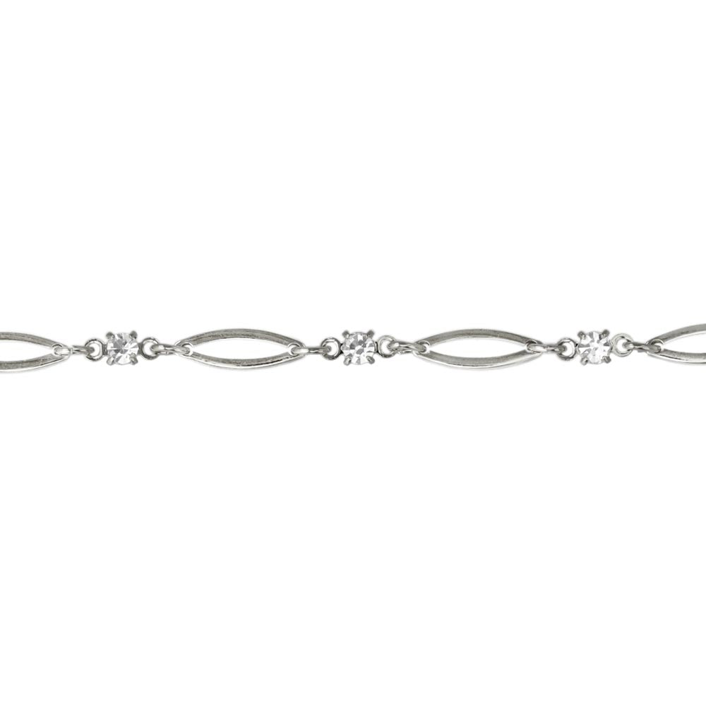 Oval Link Magnetic Clasp Bracelet